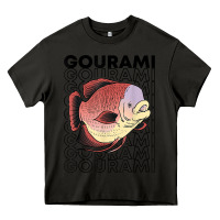 Asphalt giant gourami fish 80's monster fish keeper tropical fish t shirt Heavy Core Tee - linhVisuals