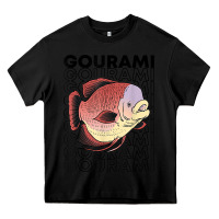 Black giant gourami fish 80's monster fish keeper tropical fish t shirt Heavy Core Tee - linhVisuals