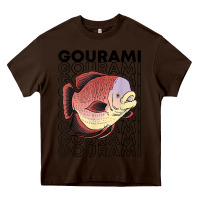 Chocolate Brown giant gourami fish 80's monster fish keeper tropical fish t shirt Heavy Core Tee - linhVisuals