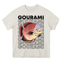 Cream giant gourami fish 80's monster fish keeper tropical fish t shirt Heavy Core Tee - linhVisuals