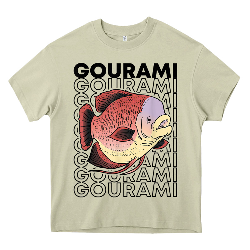 Giant Gourami Fish 80's Monster Fish Keeper Tropical Fish T Shirt Heavy Core Tee by linhVisuals | Teevron