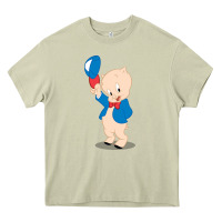 Mossy porky pig Heavy Core Tee - linhVisuals