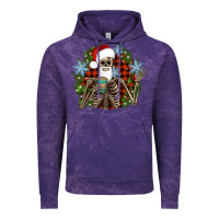 Cloud Purple Santa skeleton christmas Vintage Hoodie - Artiststas