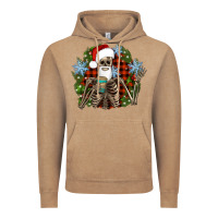Vintage Coffee Santa skeleton christmas Vintage Hoodie - Artiststas