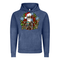 Santa Skeleton Christmas Vintage Hoodie | Teevron