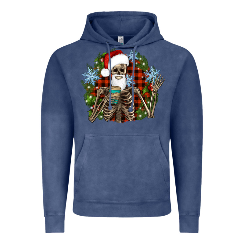 Santa Skeleton Christmas Vintage Hoodie by Artiststas | Teevron