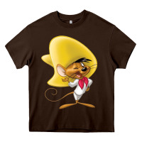 Chocolate Brown speedy gonzales Heavy Core Tee - linhVisuals