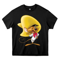 Black speedy gonzales Heavy Core Tee - linhVisuals