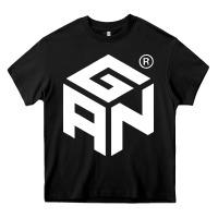 Black Gancube Heavy Core Tee - linhVisuals