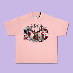 Best Dad Ever Urban Heavy Tee Designed By Cowhidedigitalart