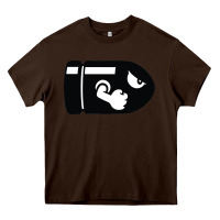 Chocolate Brown bullet bill Heavy Core Tee - linhVisuals
