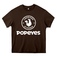 Chocolate Brown Popeyes Heavy Core Tee - linhVisuals