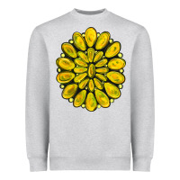 Heather Grey yellow  gemstone jewelny Heavyweight Sweatshirt - RanaPortraitStore