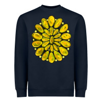 Navy yellow  gemstone jewelny Heavyweight Sweatshirt - RanaPortraitStore