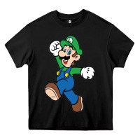 Black luigi Heavy Core Tee - linhVisuals