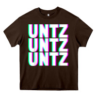 Chocolate Brown untz untz untz techno dubstep riddim raver dj party t shirt Heavy Core Tee - linhVisuals
