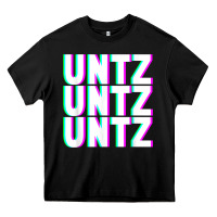 Black untz untz untz techno dubstep riddim raver dj party t shirt Heavy Core Tee - linhVisuals