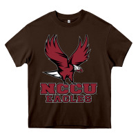 Chocolate Brown nccu eagles Heavy Core Tee - linhVisuals