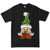 Black Christmas Gnome With Gift Premium Tee - BundleAndBundleShop