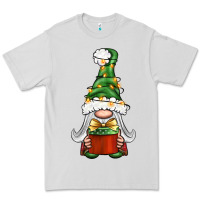 Dove Grey Christmas Gnome With Gift Premium Tee - BundleAndBundleShop