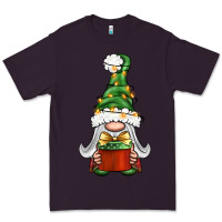Plum Christmas Gnome With Gift Premium Tee - BundleAndBundleShop