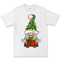 White Christmas Gnome With Gift Premium Tee - BundleAndBundleShop
