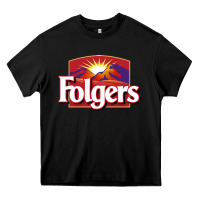Black folgers Heavy Core Tee - linhVisuals