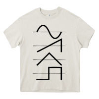 Cream vintage analog synthesizer techno waveform   synth nerd raglan basebal Heavy Core Tee - linhVisuals