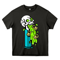 Asphalt skull pez Heavy Core Tee - linhVisuals