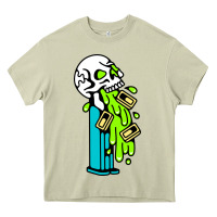 Mossy skull pez Heavy Core Tee - linhVisuals