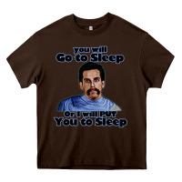 Chocolate Brown happy gilmore Heavy Core Tee - linhVisuals