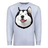 Heather Grey Husky Premium Sweatshirt - Jasminsmagicworld