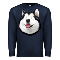 Navy Husky Premium Sweatshirt - Jasminsmagicworld