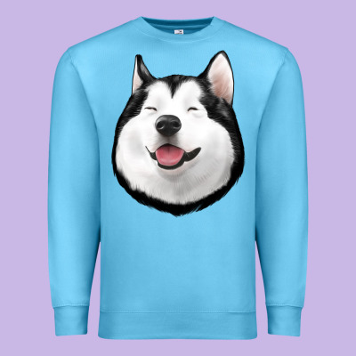 Husky Premium Sweatshirt Designed By Jasminsmagicworld