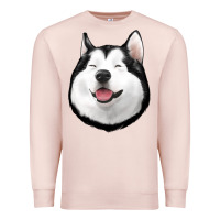 Pale Pink Husky Premium Sweatshirt - Jasminsmagicworld