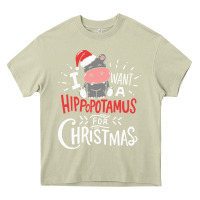 Mossy i want hippopotamus for christmas hippo xmas gift Heavy Core Tee - linhVisuals