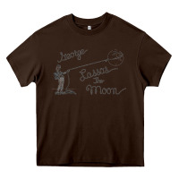 Chocolate Brown george lassos the moon   its a wonderful life Heavy Core Tee - linhVisuals