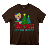Chocolate Brown hermie the elf dentistry    rudolph the red nosed reindeer Heavy Core Tee - linhVisuals