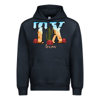 Navy texas cactus Urban Hoodie - RanaPortraitStore