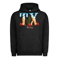 Pigment Black texas cactus Urban Hoodie - RanaPortraitStore