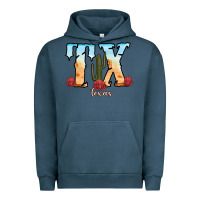 Pigment Midnight Navy texas cactus Urban Hoodie - RanaPortraitStore