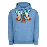 Pigment Pebble Blue texas cactus Urban Hoodie - RanaPortraitStore