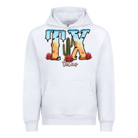 White texas cactus Urban Hoodie - RanaPortraitStore