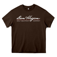 Chocolate Brown ben golf hogan Heavy Core Tee - linhVisuals