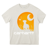 Cream carhartt vintage Heavy Core Tee - linhVisuals