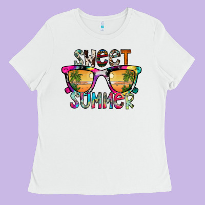 Sweet Summer Ladies Tee Designed By Cowhidedigitalart