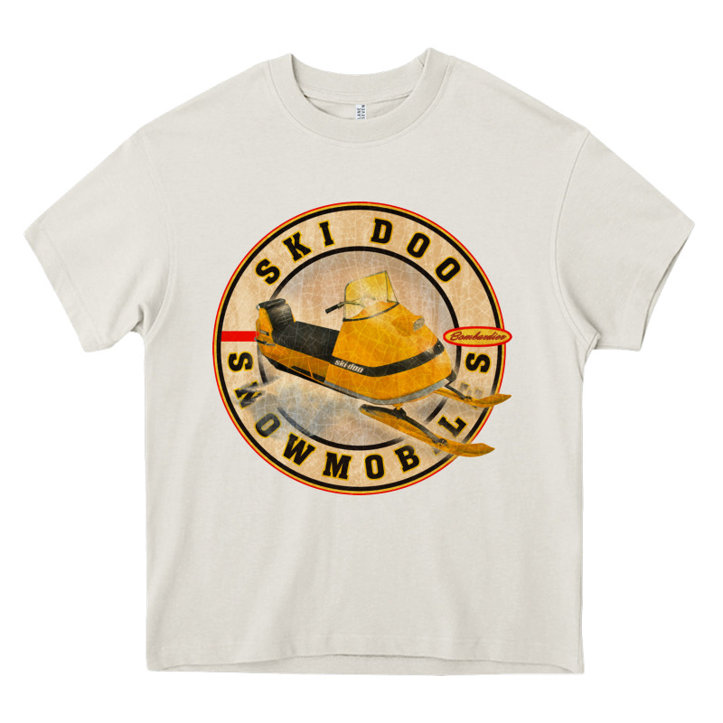 Ski Doo Vintage Snowmobiles Heavy Core Tee by linhVisuals | Teevron