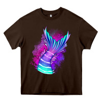 Chocolate Brown mermaid Heavy Core Tee - Jasminsmagicworld