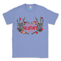 Colony Blue Happy Valentine's Day skeleton hands Classic Tee - FaDigitalArtStudio