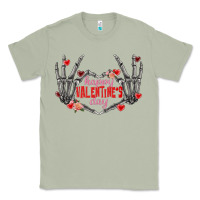 Matcha Happy Valentine's Day skeleton hands Classic Tee - FaDigitalArtStudio